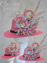 Load image into Gallery viewer, Fedora with an Exquisite Feather Pin