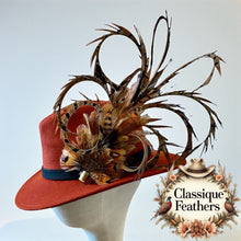 Load image into Gallery viewer, Fedora with an Exquisite Feather Pin