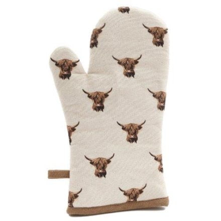 Highland Cow Single Oven Glove
