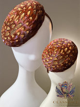 Load image into Gallery viewer, Feather Pillbox Fascinator
