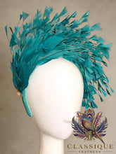 Load image into Gallery viewer, Padded Velvet Feathered Headband
