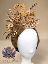 Load image into Gallery viewer, Tweed Feathered Headband
