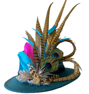 Classique Fedora Hat & Feather Pin