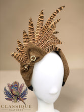 Load image into Gallery viewer, Tweed Feathered Headband
