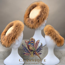 Load image into Gallery viewer, Bronwyn - Fur Trimmed Fascinator
