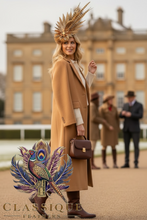 Load image into Gallery viewer, Extravagant Fur &amp; Feather Fascinator extra long feathers
