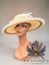 Load image into Gallery viewer, One off exclusive Cream / Camel fascinator
