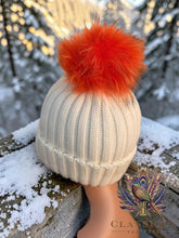 Load image into Gallery viewer, Chunky Knit Real Fur Pom Pom Hat
