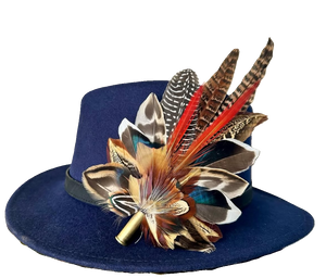 Classique Fedora Hat & Feather Pin