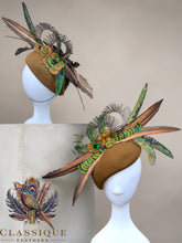 Load image into Gallery viewer, Exquisite Peacock Feather Fascinator
