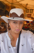 Load image into Gallery viewer, Leather &amp; Hide Cowboy Hat
