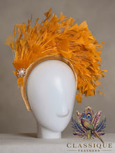 Load image into Gallery viewer, Padded Velvet Feathered Headband
