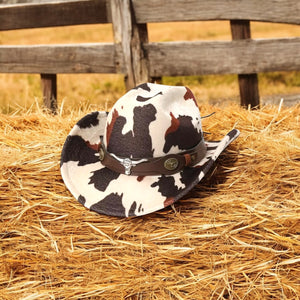 Cow Print Cowboy Hat