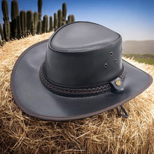 Load image into Gallery viewer, Leather Cowboy Hat
