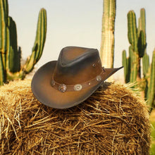 Load image into Gallery viewer, Leather Cowboy Hat
