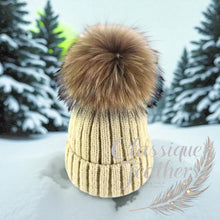 Load image into Gallery viewer, Fur Pom Pom Hat
