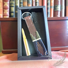 Load image into Gallery viewer, Leather Polo Keyring &amp; Bullet Pen

