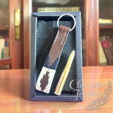 Load image into Gallery viewer, Leather Polo Keyring &amp; Bullet Pen
