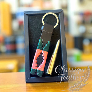 Leather Polo Keyring & Bullet Pen