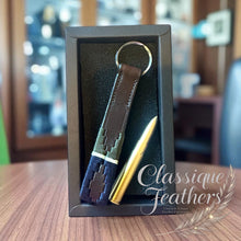 Load image into Gallery viewer, Leather Polo Keyring &amp; Bullet Pen
