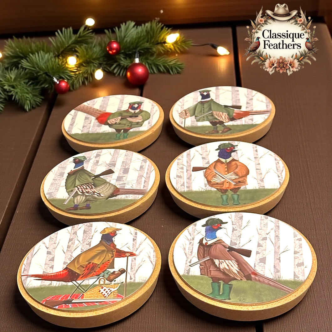 Lord Featherington’s Hunt Coasters