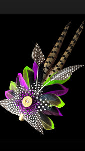 Exquisite Feather Hat Pin