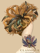 Load image into Gallery viewer, Alma - Teardrop Handcrafted Feather Fascinator
