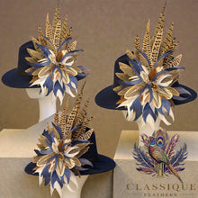 Load image into Gallery viewer, Fedora with an Exquisite Feather Pin
