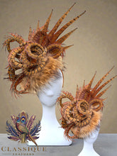 Load image into Gallery viewer, Laurie - Feather &amp; Fur Fascinator
