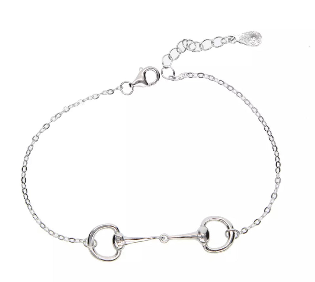 Silver Snaffle Bracelet