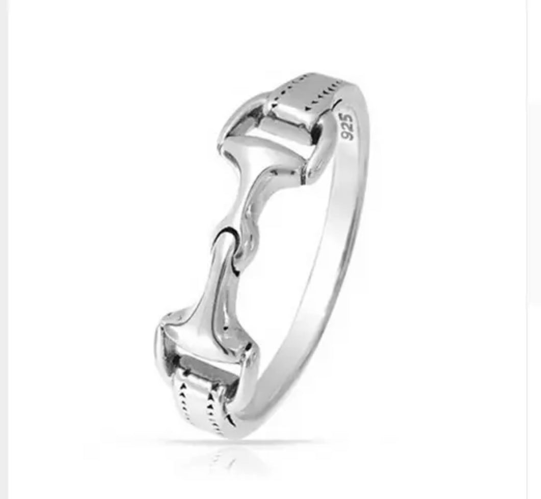 Silver Snaffle Ring